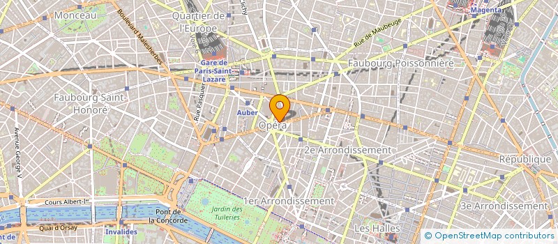 localisation de l'entreprise SCI OPERA 2 à PARIS