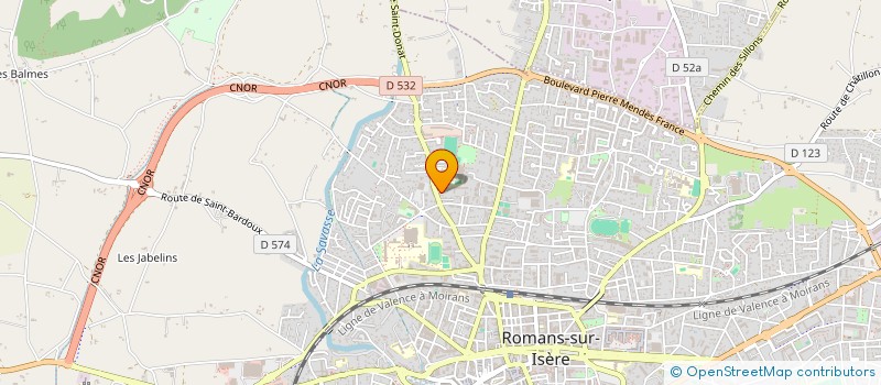 localisation de l'entreprise SCI OPERA  ROMANS-SUR-ISERE