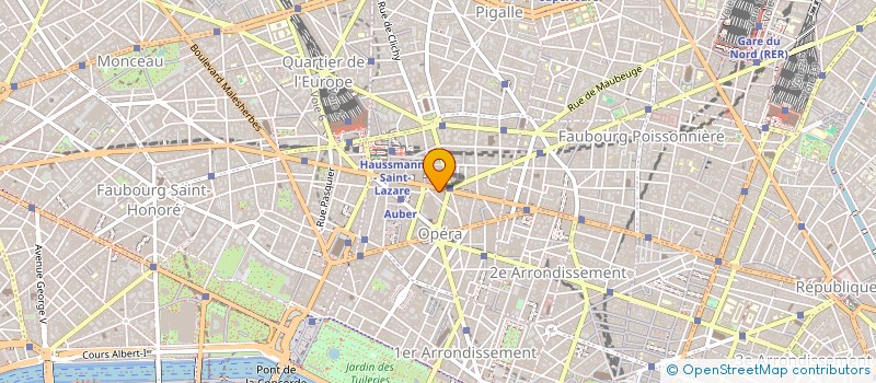 localisation de l'entreprise SCI OPERA 72  PARIS