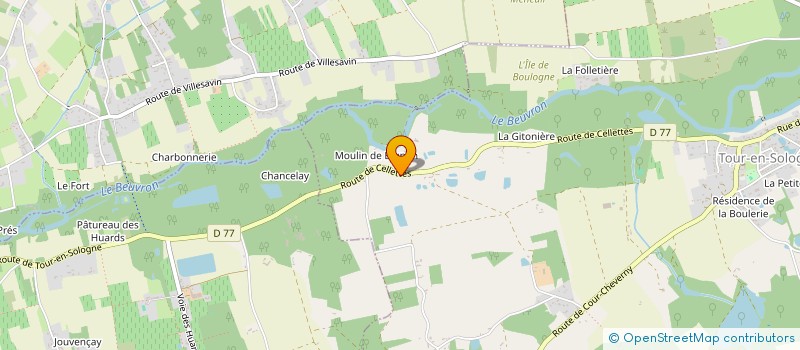 localisation de l'entreprise SCI OPERA  TOUR-EN-SOLOGNE