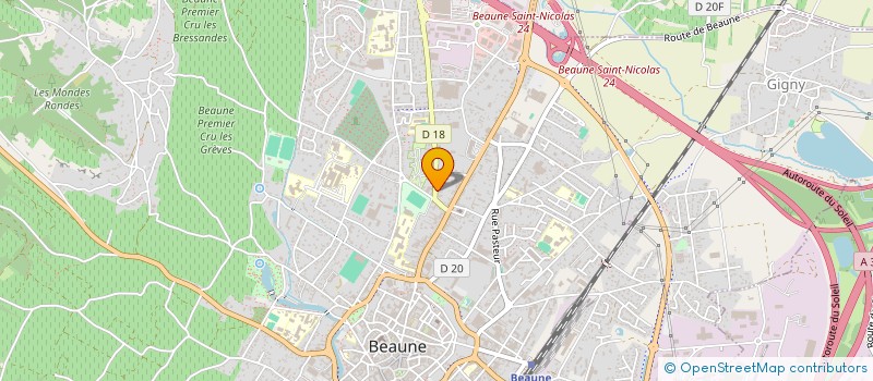 localisation de l'entreprise SCI OPERA à NUITS-SAINT-GEORGES