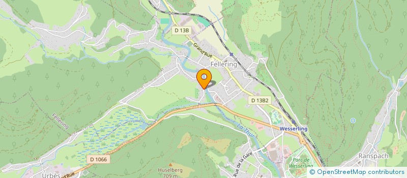 localisation de l'entreprise SCI OPFG  FELLERING
