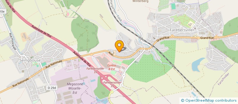 localisation de l'entreprise SCI OPFI  FAREBERSVILLER