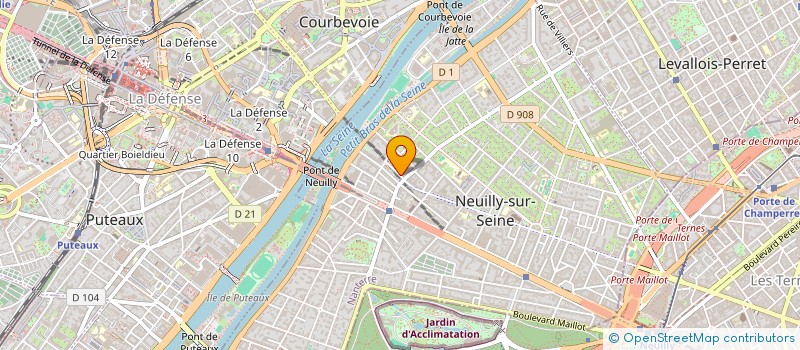 localisation de l'entreprise SCI OPH BEFFROY à NEUILLY-SUR-SEINE