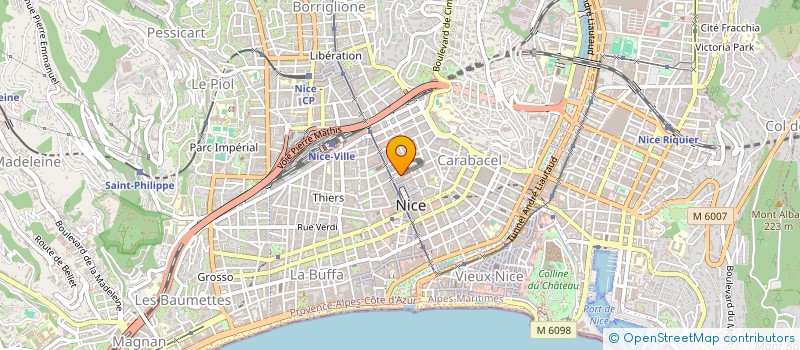 localisation de l'entreprise SCI OPH IMMO VAR  NICE