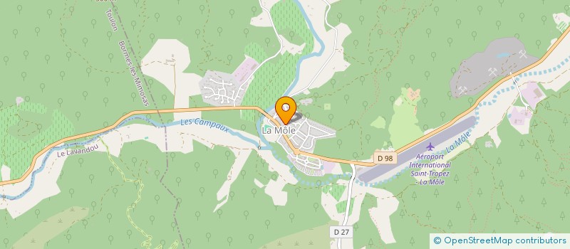 localisation de l'entreprise SCI OPHARA  LA MOLE