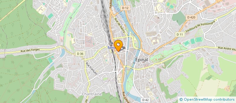 localisation de l'entreprise SCI OPHELIA  EPINAL