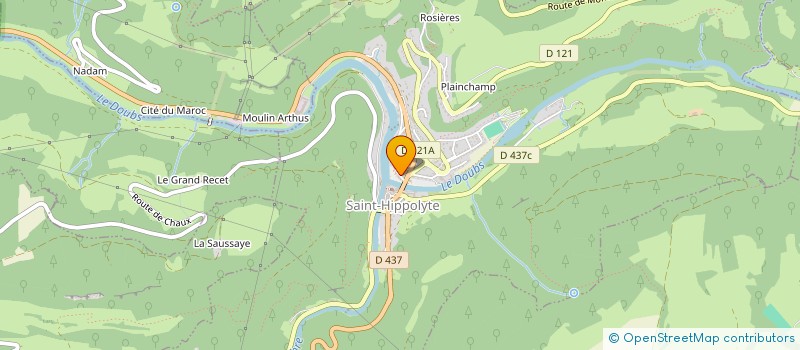 localisation de l'entreprise SCI OPHELINE  SAINT-HIPPOLYTE