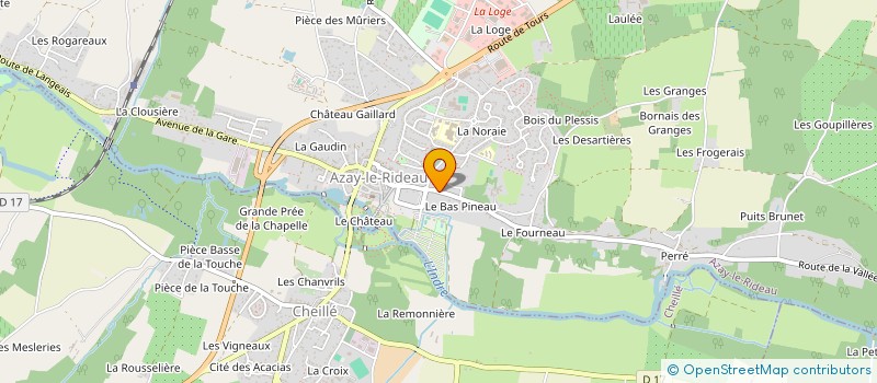 localisation de l'entreprise SCI OPHRIS 2 à AZAY LE RIDEAU