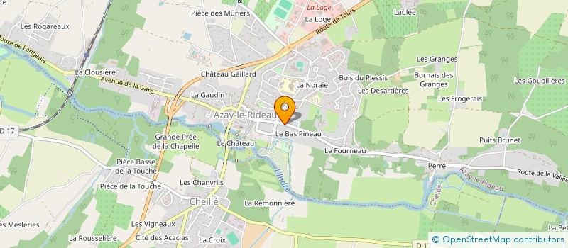 localisation de l'entreprise SCI OPHRIS 3 à AZAY LE RIDEAU