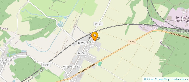 localisation de l'entreprise SCI OPHRYS à VILLIERS-LE-SEC