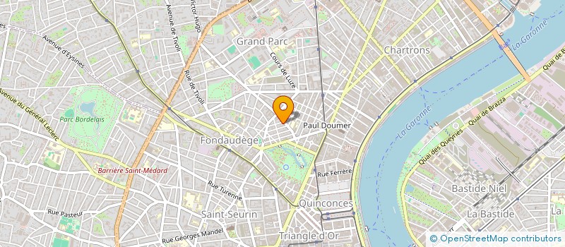 localisation de l'entreprise SCI OPHTA  BORDEAUX