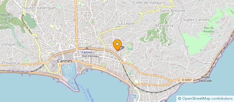 localisation de l'entreprise SCI OPHTA NOUVEAU à CANNES