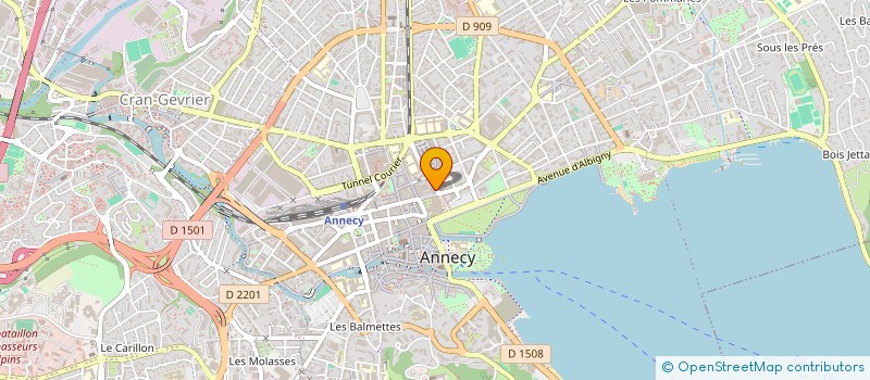localisation de l'entreprise SCI OPHTACRAN à ANNECY