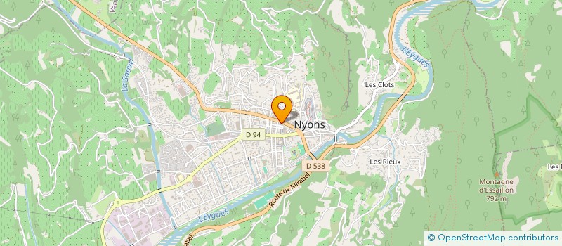 localisation de l'entreprise SCI OPHTAL  NYONS
