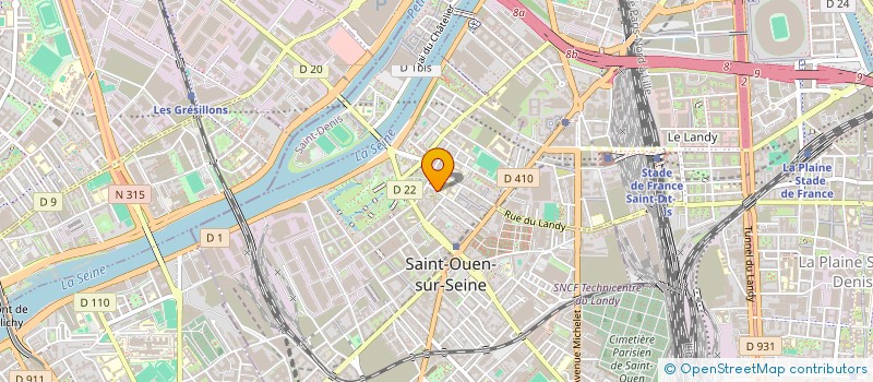 localisation de l'entreprise SCI OPHTAL  SAINT-OUEN-SUR-SEINE