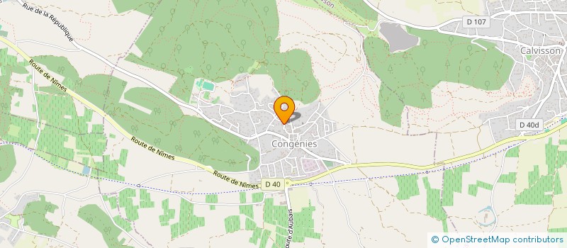 localisation de l'entreprise SCI OPHTALMOLOGIE DE LA VAUNAGE  CONGENIES