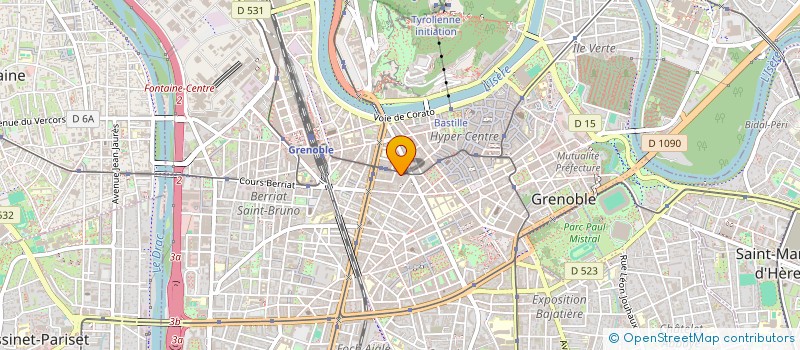 localisation de l'entreprise SCI OPHTALSACE LORRAINE  GRENOBLE