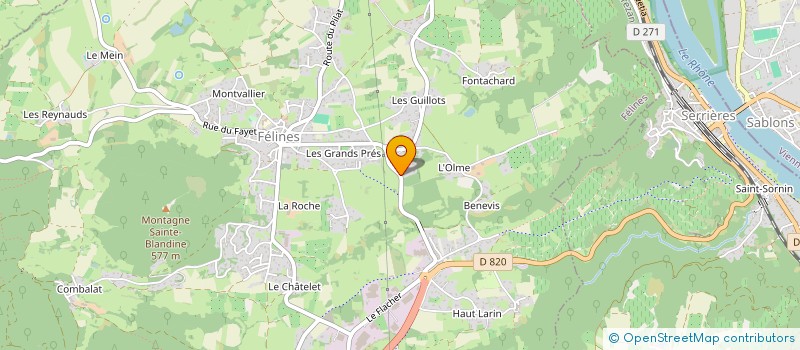 localisation de l'entreprise SCI OPHTAYAK  FELINES