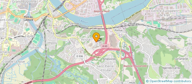 localisation de l'entreprise SCI OPHTEZ à BAYONNE