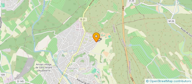 localisation de l'entreprise SCI OPI  TEYRAN