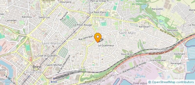 localisation de l'entreprise SCI OPI  BREST