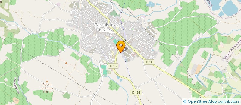 localisation de l'entreprise SCI OPIMO  CAZOULS-LES-BEZIERS