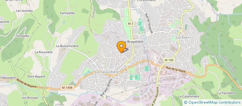 localisation de l'entreprise SCI OPIO  LA TALAUDIERE