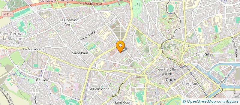 localisation de l'entreprise SCI OPPIDA  CAEN