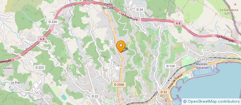 localisation de l'entreprise SCI OPRAVA à MENTON