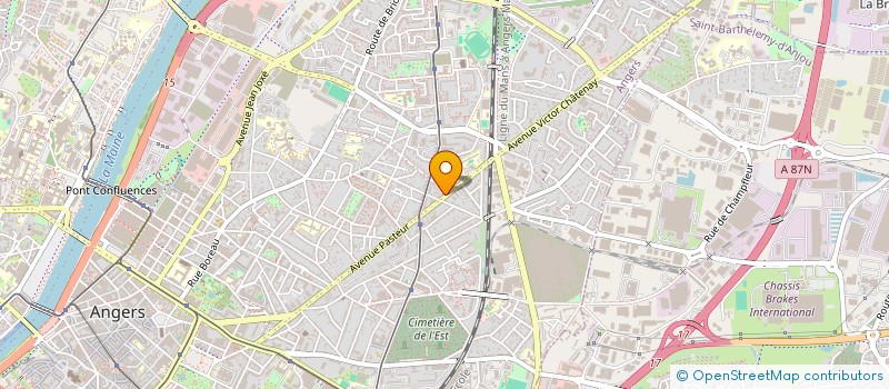 localisation de l'entreprise SCI OPSA à ANGERS