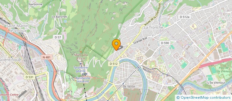 localisation de l'entreprise SCI OPSA  LA TRONCHE