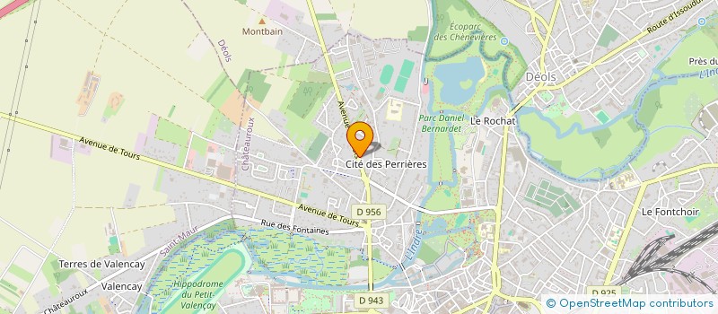 localisation de l'entreprise SCI OPTI INVEST  CHATEAUROUX