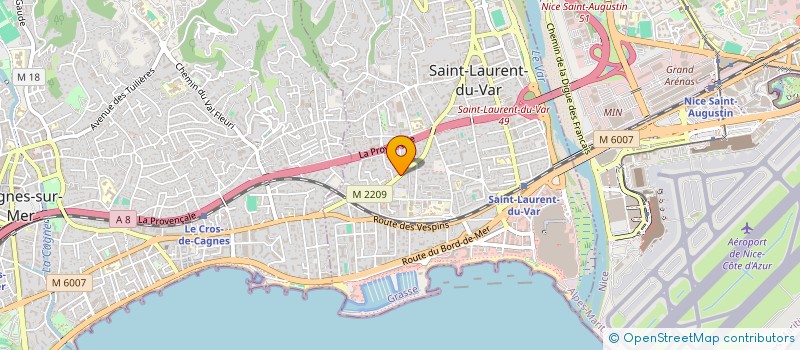localisation de l'entreprise SCI OPTIM  SAINT-LAURENT-DU-VAR