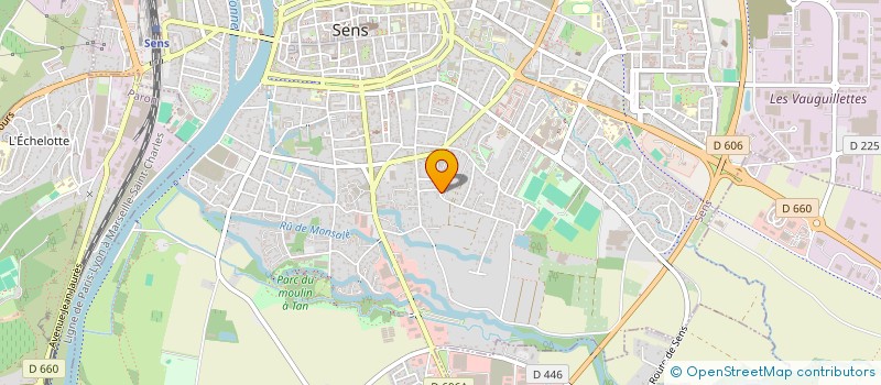 localisation de l'entreprise SCI OPTIMA à SENS