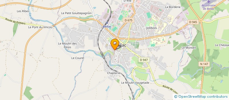 localisation de l'entreprise SCI OPTIMA à BELLAC