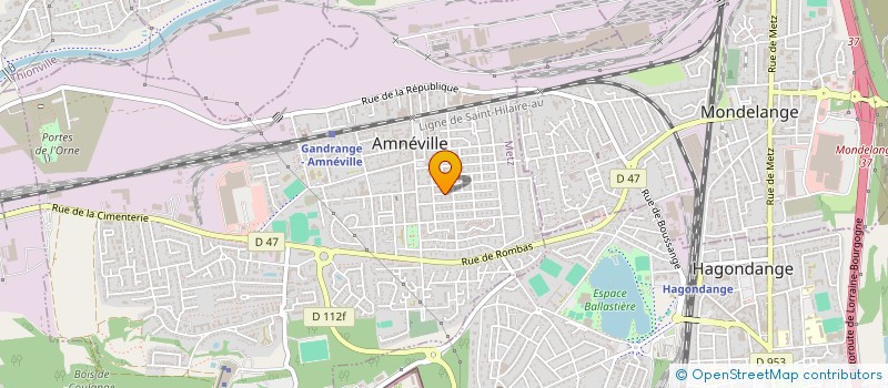 localisation de l'entreprise SCI OPTIMATES  AMNEVILLE