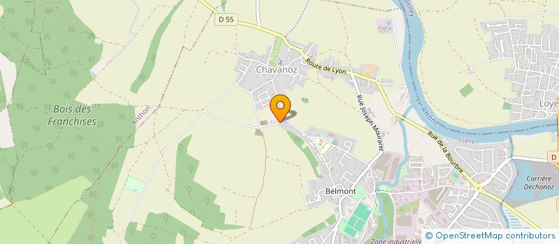 localisation de l'entreprise SCI OPTIMUM  CHAVANOZ