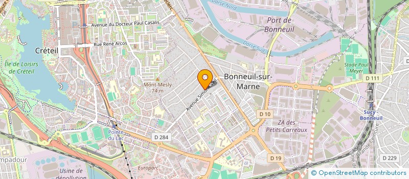 localisation de l'entreprise SCI OPTIMUM à BONNEUIL-SUR-MARNE
