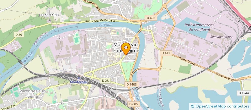 localisation de l'entreprise SCI OPTIQUE à MONTEREAU-FAULT-YONNE