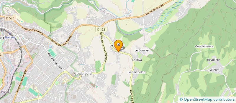 localisation de l'entreprise SCI OPTIQUE  COUBLEVIE