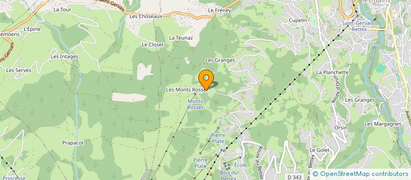 localisation de l'entreprise SCI OPTIVER  SAINT-GERVAIS-LES-BAINS