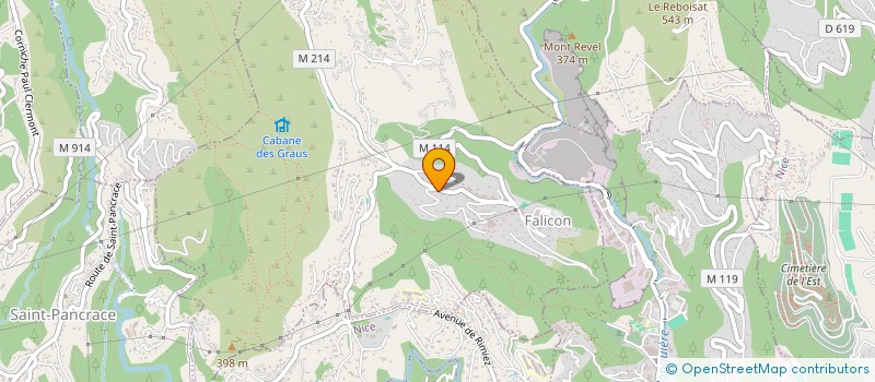 localisation de l'entreprise SCI OPUS  FALICON