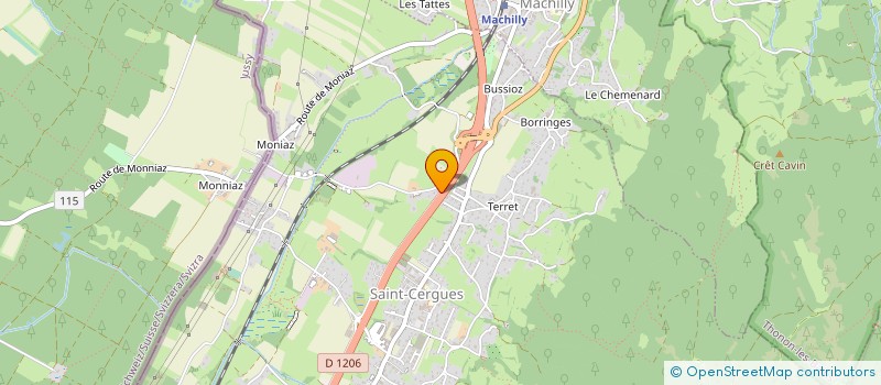 localisation de l'entreprise SCI OPUS  SAINT-CERGUES