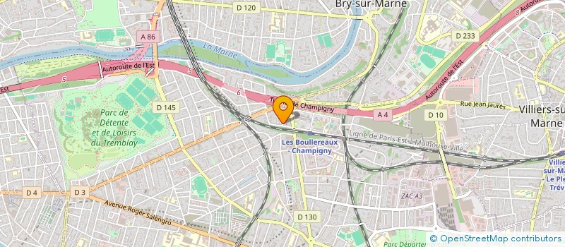 localisation de l'entreprise SCI OPUS  CHAMPIGNY-SUR-MARNE