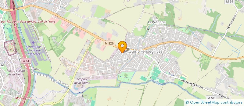 localisation de l'entreprise SCI OPYF  QUINT-FONSEGRIVES