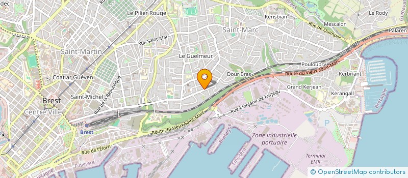 localisation de l'entreprise SCI OPYR  BREST