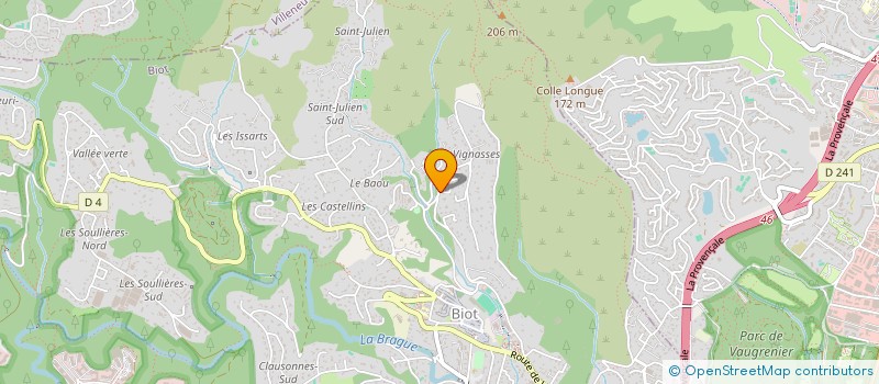 localisation de l'entreprise SCI OR  BIOT