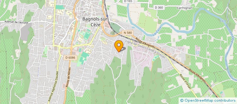 localisation de l'entreprise SCI OR GROUP  BAGNOLS-SUR-CEZE