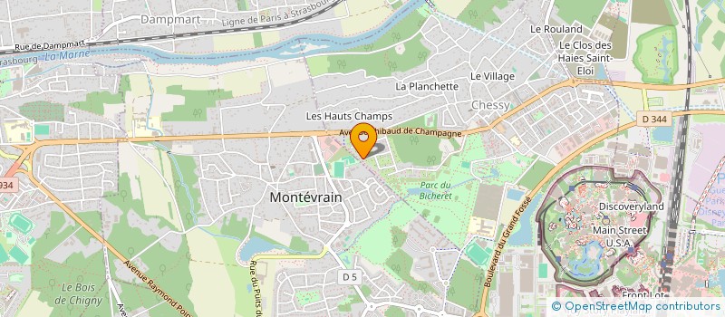 localisation de l'entreprise SCI OR PATRIMOINE  CHESSY